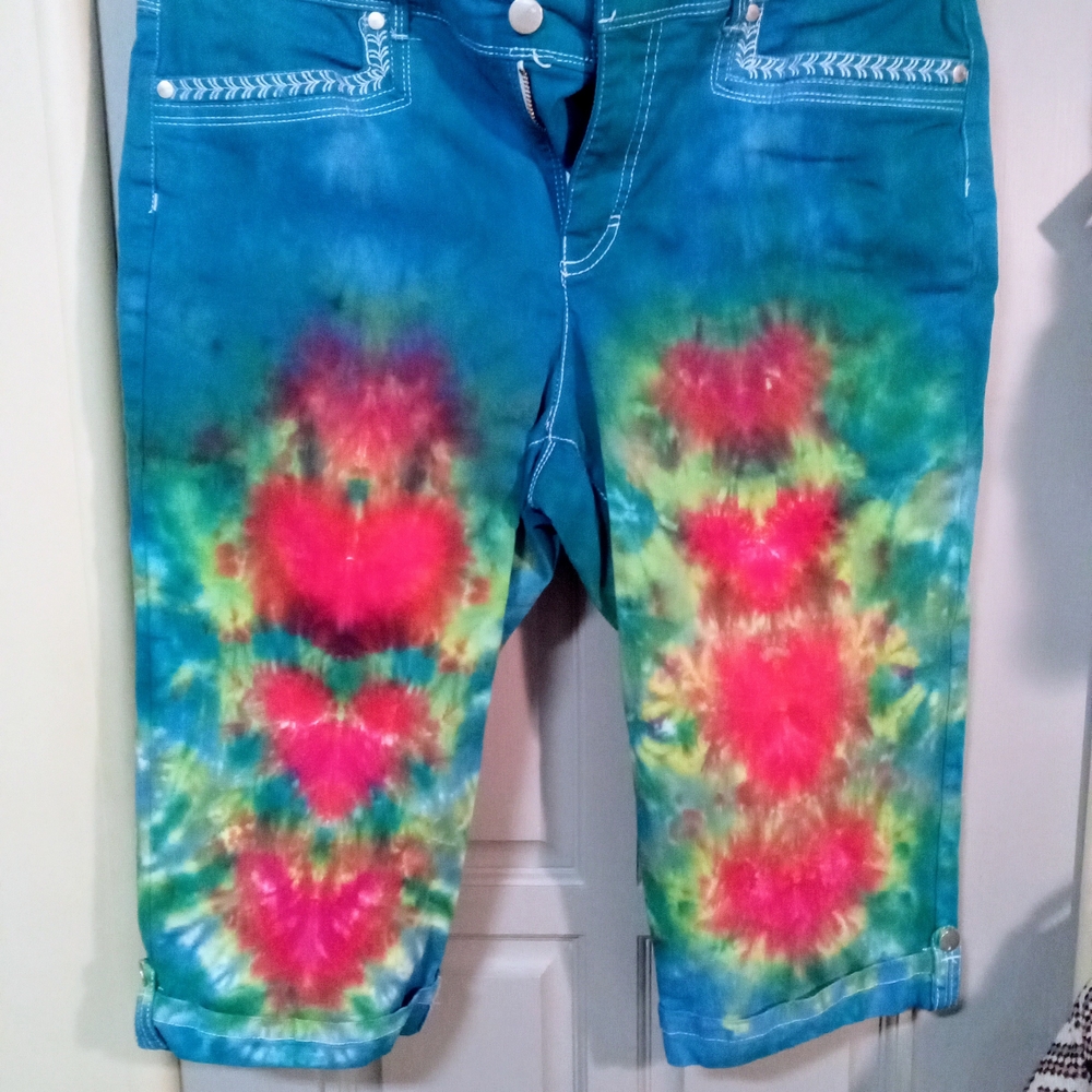 Gloria Vanderbilt Teal Capris